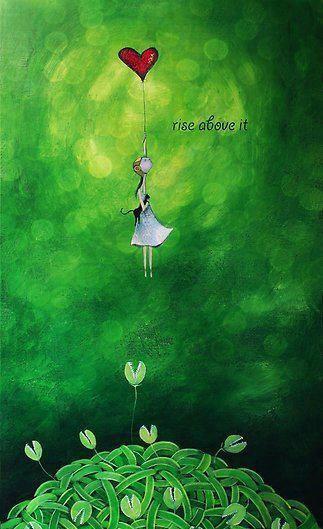 Οταν ο φόβος και η αρνητικότητα αρχίζουν να σε κυκλώνουν, βγες από πάνω... Μια φιλική υπενθύμιση σε όλους μας για την εβδομάδα που ξεκινά!Artist: Amanda Cass