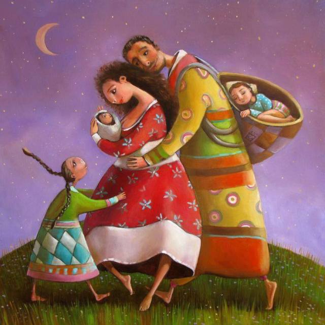 "Δεν υπάρχουν τέλειοι γονείς, ούτε τέλεια παιδιά. Υπάρχουν όμως πολλές οικογένειες που ζουν μέσα στην αγκαλιά της αγάπης" Αrt: Marianna Kalacheva