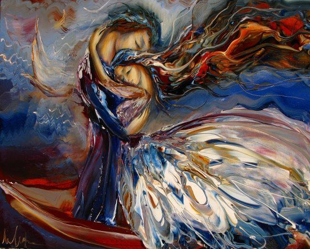 "Χρειαζόμαστε 4 αγκαλιές την ημέρα για να επιβιώσουμε, 8 αγκαλιές για να συντηρηθούμε και 12 αγκαλιές για να αναπτυχθούμε" Art: Marianna Mikhaylyan