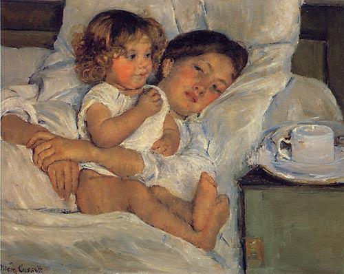 Breakfast in Bed, Mary Cassatt (1897)